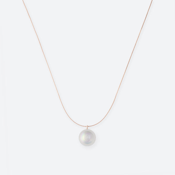 COLLIER 1 BULLE (MEDIUM) - La Môme Bijou - bulle collier DMB23 Necklace necklaces NEW Nulls.Net-Hidden Palladium plaqué or rose rose gold plated