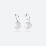 *NEW* CRÉOLES PERLE - La Môme Bijou - boucle d'oreille boucles d'oreilles bulle creole DMB24 earring earrings hoop hoops Palladium plaqué or rose rose gold plated