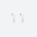 *NEW* CRÉOLES PERLE (MINI) - La Môme Bijou - boucle d'oreille boucles d'oreilles bulle creole DMB24 earring earrings hoop hoops Palladium plaqué or rose rose gold plated