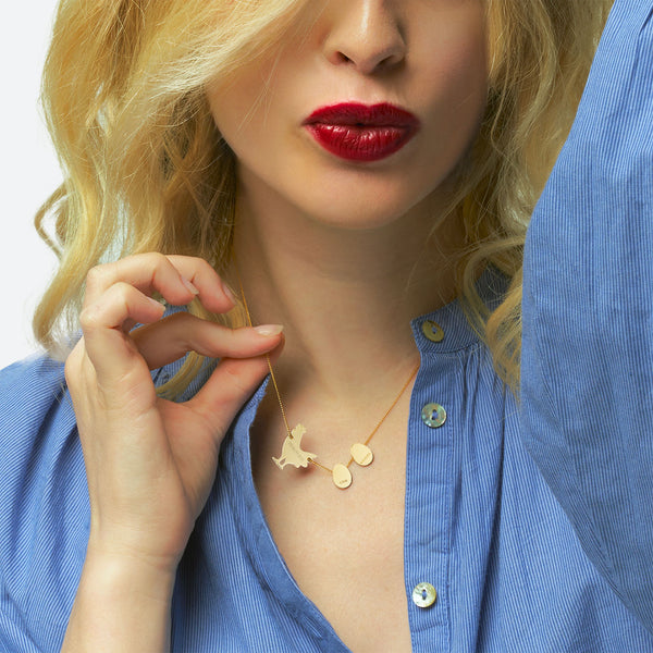 COLLIER PERSONNALISÉ "MAMAN POULE" AVEC SES PETITS OEUFS - La Môme Bijou - COLPERSO FÊTE DES MÈRES mamanpoule MMP SELECT
