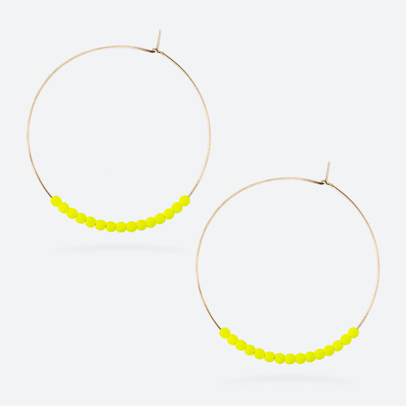 MAXI CRÉOLES NEON CRUSH - La Môme Bijou - boucle d'oreille boucles d'oreilles Créole earring earrings gold plated hoop maxi créoles NEON Nulls.Net-Hidden plaqué or