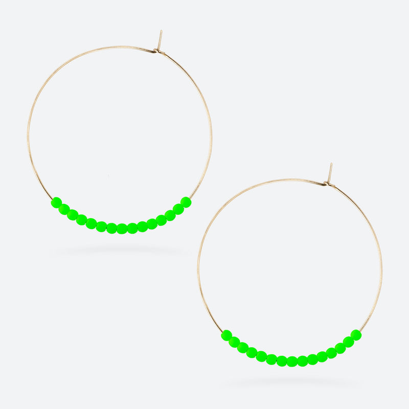 MAXI CRÉOLES NEON CRUSH - La Môme Bijou - boucle d'oreille boucles d'oreilles Créole earring earrings gold plated hoop maxi créoles NEON Nulls.Net-Hidden plaqué or