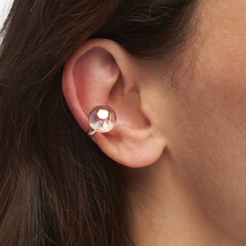 EAR CUFF AVEC UNE PERLE (2 MODÈLES) - La Môme Bijou - boucle d'oreille bulle DMB24 earring earrings Nulls.Net-Hidden puces d'oreille studs