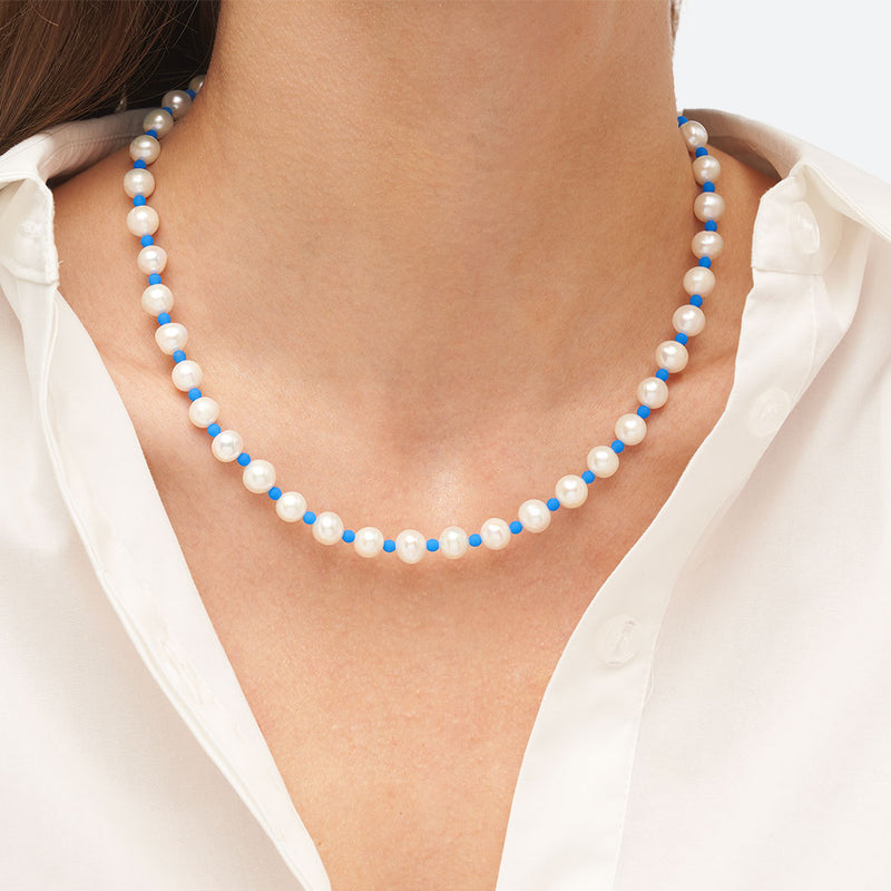 COLLIER EN PERLES - La Môme Bijou - collier Necklace perle PRIDE STACK SUNSET