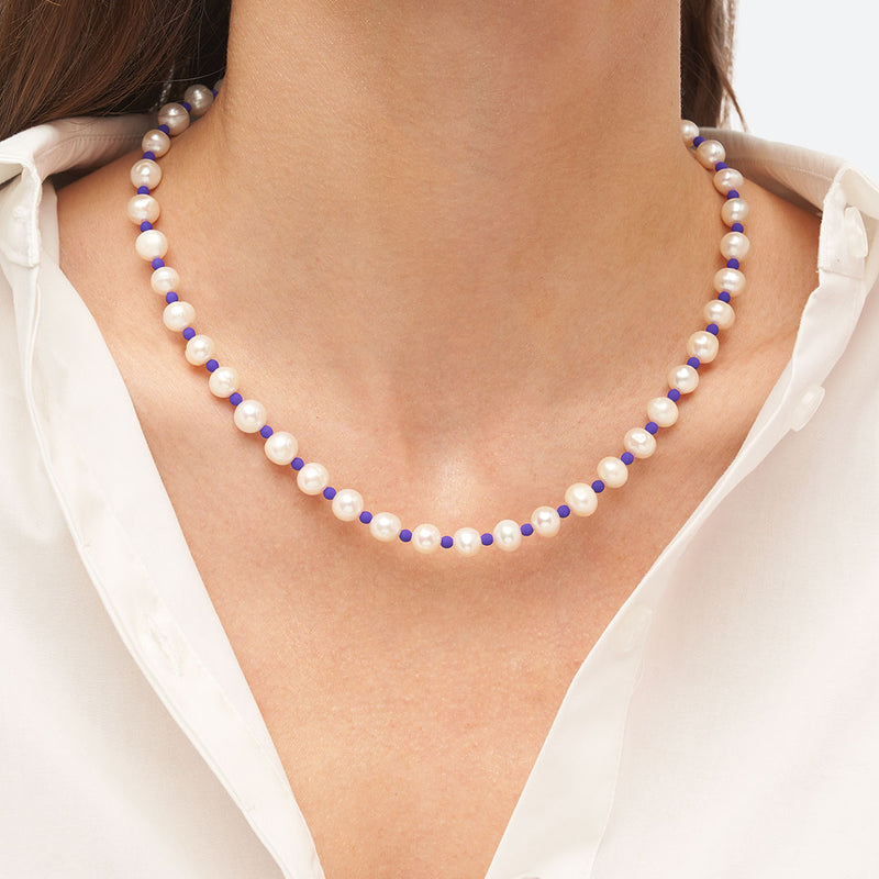 COLLIER EN PERLES - La Môme Bijou - collier Necklace perle PRIDE STACK SUNSET
