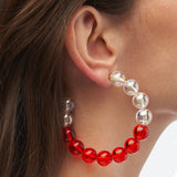 CRÉOLES BUBBLE TEA - La Môme Bijou - boucle d'oreille boucles d'oreilles BT24 BUBBLE TEA Créole earring earrings Gold Plated maxi créoles mini hoops Nulls.Net-Hidden plaqué or
