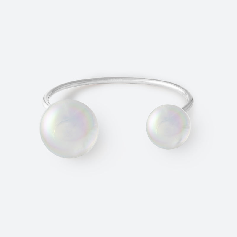 *NEW* JONC 2 PERLES (MAXI) - La Môme Bijou - bangle bracelet bulle DMB24 Jonc plaqué or rose rose gold plated