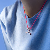 COLLIER RUBAN ROSE
