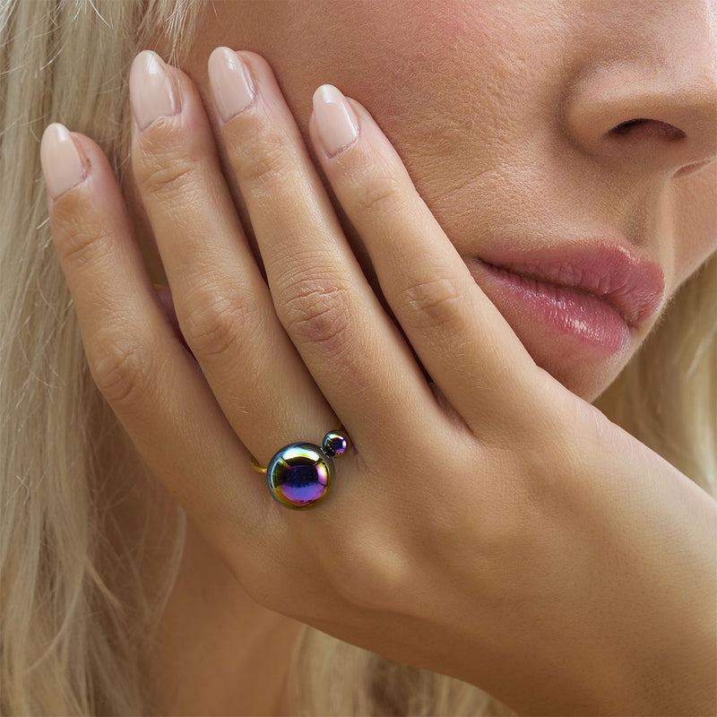 BAGUE BULLE DE NUIT "SOLO" (2 MODÈLES)