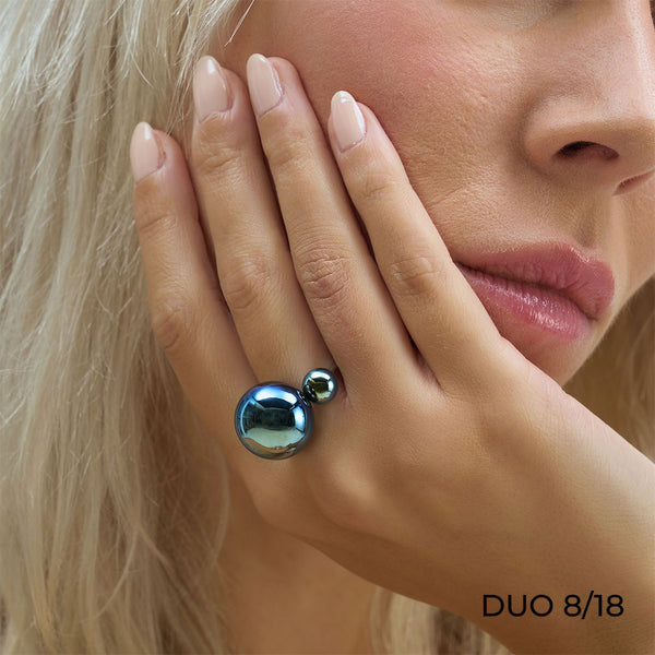 BAGUE BULLE DE NUIT "DUO" (2 MODÈLES)