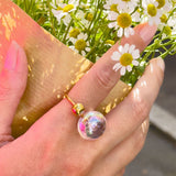 RING IN MY BUBBLE „DUO“ MIT METALLPERLE (3 MODELLE)