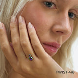 BAGUE BULLE DE NUIT "TWIST" (3 MODÈLES)