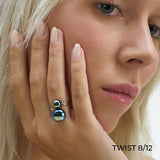 BAGUE BULLE DE NUIT "TWIST" (3 MODÈLES)