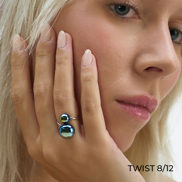 BAGUE BULLE DE NUIT "TWIST" (3 MODÈLES)