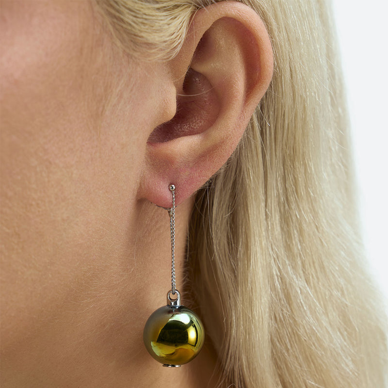 BOUCLES D'OREILLES BULLE DE NUIT "NOËL" (2 TAILLES)