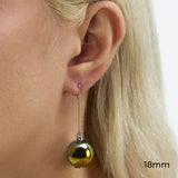 BOUCLES D'OREILLES BULLE DE NUIT "NOËL" (2 TAILLES)