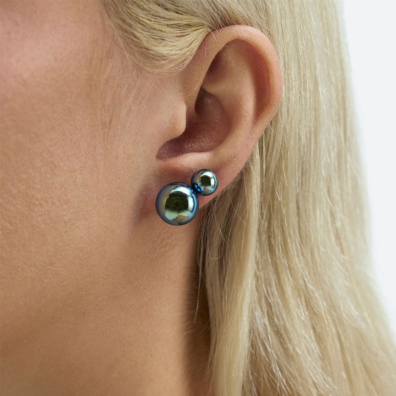 BOUCLES D'OREILLES BULLE DE NUIT "DUO" (2 MODÈLES)