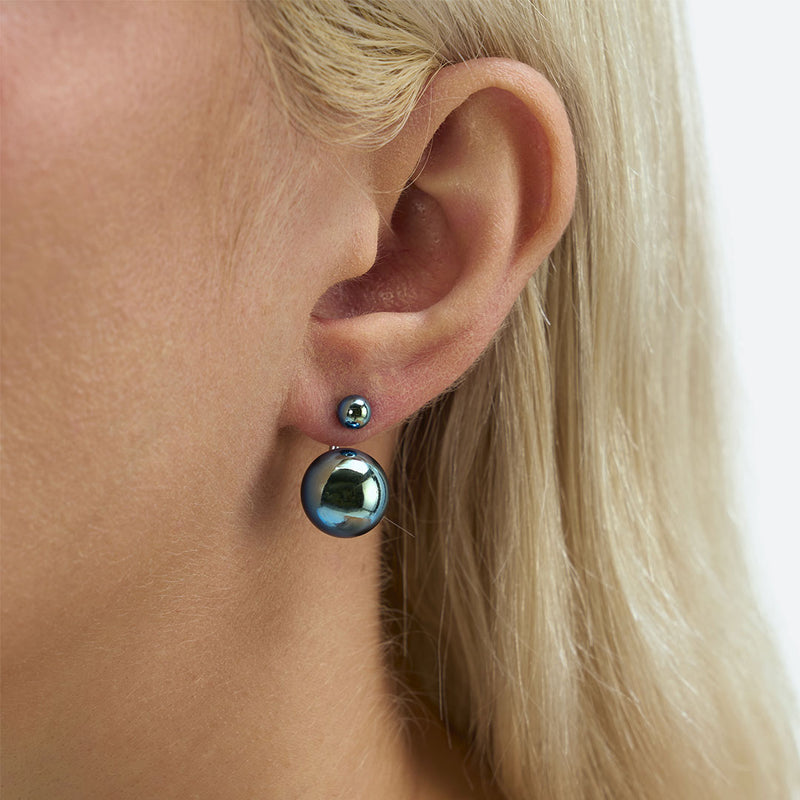 BOUCLES D'OREILLES BULLE DE NUIT "TOI & MOI" (2 MODÈLES)