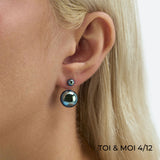 BOUCLES D'OREILLES BULLE DE NUIT "TOI & MOI" (2 MODÈLES)