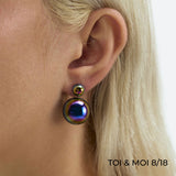 BOUCLES D'OREILLES BULLE DE NUIT "TOI & MOI" (2 MODÈLES)