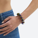 BRACELET BULLE DE NUIT "9 PERLES"