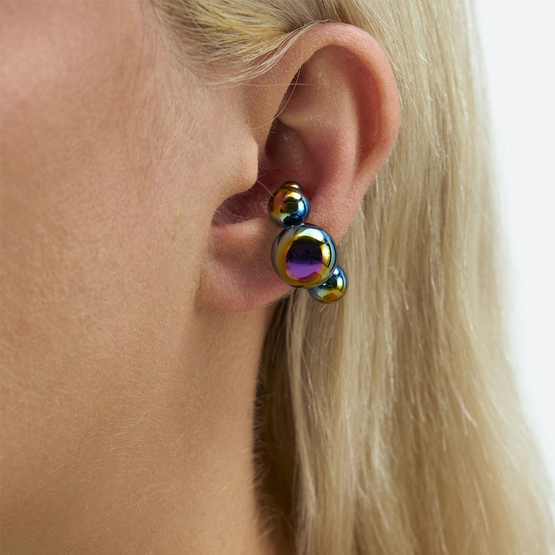 MONO EAR CUFF BULLE DE NUIT "5 PERLES"