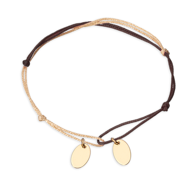 BRACELET PERSONNALISÉ AVEC 2 MEDAILLES OVALES - La Môme Bijou - Multi