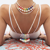 SAUTOIR EN PERLES "ZENITH" - La Môme Bijou - collier Necklace SUNSET