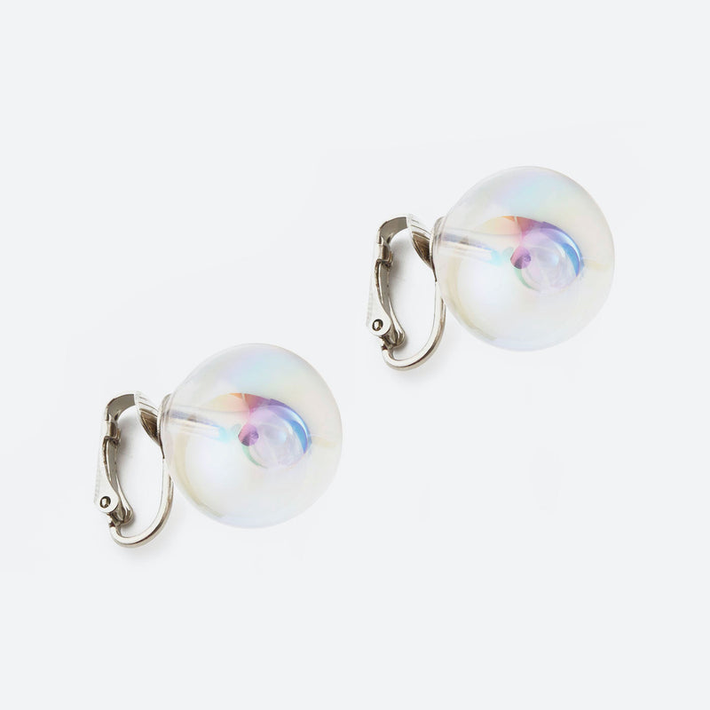 BOUCLES D'OREILLES CLIPS (2 TAILLES) - La Môme Bijou - boucle d'oreille boucles d'oreilles bulle clips DMB24 earring earrings Nulls.Net-Hidden perle puces d'oreille studs