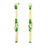 B.O. LONGUES ARC-EN-CHAINE - BANDANA - La Môme Bijou - arc-en-chaine boucle d'oreille boucles d'oreilles earring earrings gold plated Nulls.Net-Hidden Palladium plaqué or
