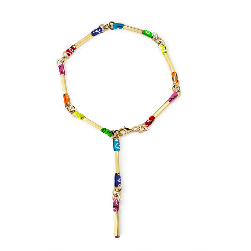 COLLIER ARC-EN-CHAINE - BANDANA - La Môme Bijou - arc-en-chaine collier gold plated Necklace necklaces Nulls.Net-Hidden Palladium plaqué or PRIDE