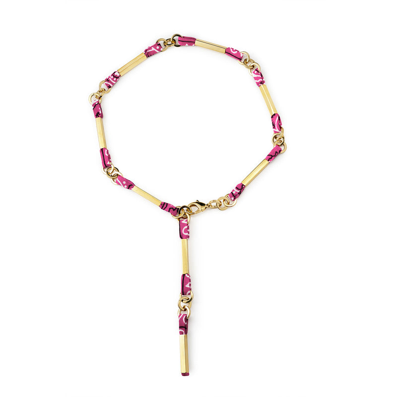 COLLIER ARC-EN-CHAINE - BANDANA - La Môme Bijou - arc-en-chaine collier gold plated Necklace necklaces Nulls.Net-Hidden Palladium plaqué or PRIDE