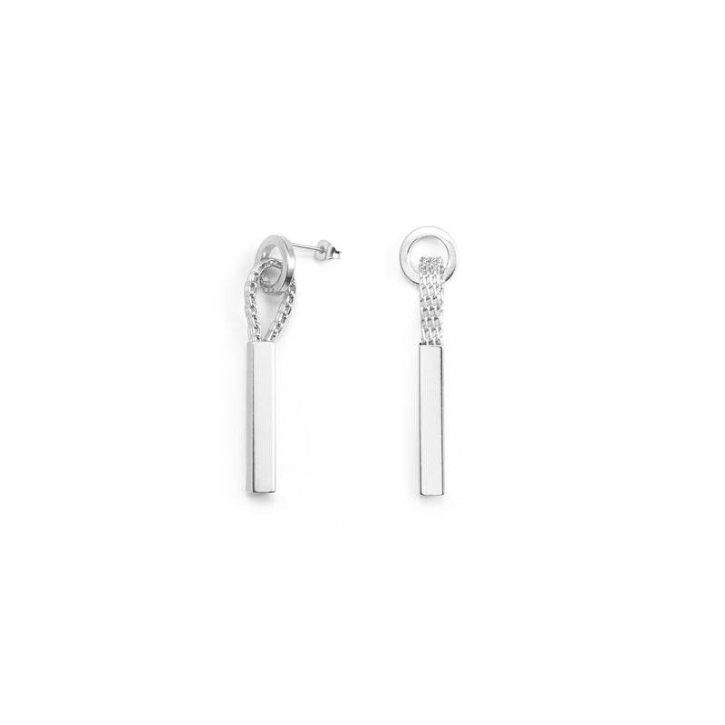 BOUCLES D'OREILLES COURTES TOUT MÉTAL - La Môme Bijou - arc-en-chaine argent 925 boucle d'oreille boucles d'oreilles earring earrings gold plated NEW Nulls.Net-Hidden Palladium plaqué or plaqué or rose SOLDE
