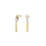 BOUCLES D'OREILLES COURTES TOUT MÉTAL - La Môme Bijou - arc-en-chaine argent 925 boucle d'oreille boucles d'oreilles earring earrings gold plated NEW Nulls.Net-Hidden Palladium plaqué or plaqué or rose SOLDE