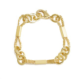 BRACELET "ARC-EN-CHAINE" TOUT MÉTAL - La Môme Bijou - arc-en-chaine argent 925 bracelet bracelets gold plated NEW Nulls.Net-Hidden plaqué or SOLDE