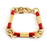 MAXI BRACELET "ARC-EN-CHAINE" - La Môme Bijou - arc-en-chaine bracelet bracelets gold plated Nulls.Net-Hidden plaqué or PRIDE SOLDE