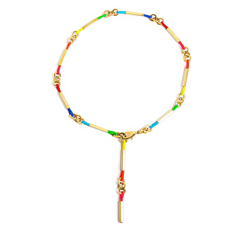 COLLIER "ARC-EN-CHAINE" - La Môme Bijou - arc-en-chaine collier gold plated necklace necklaces Nulls.Net-Hidden plaqué or SOLDE