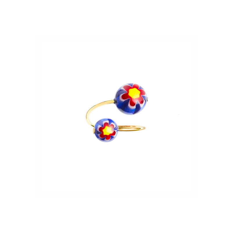 bague avec perles en verre de Murano - La Môme Bijou - bague bagues BLOSSOM Nulls.Net-Hidden ring SOLDE