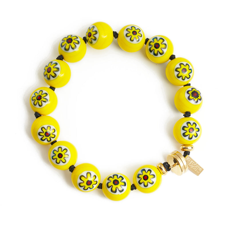bracelet avec perles en verre de Murano - La Môme Bijou - BLOSSOM bracelet bracelets Nulls.Net-Hidden SOLDE