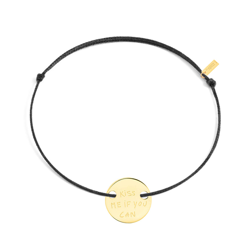 Bracelet "KISS ME IF YOU CAN" - La Môme Bijou - bracelets Gold Plated INCONTOURNABLE Silver Gold Plated vermeil