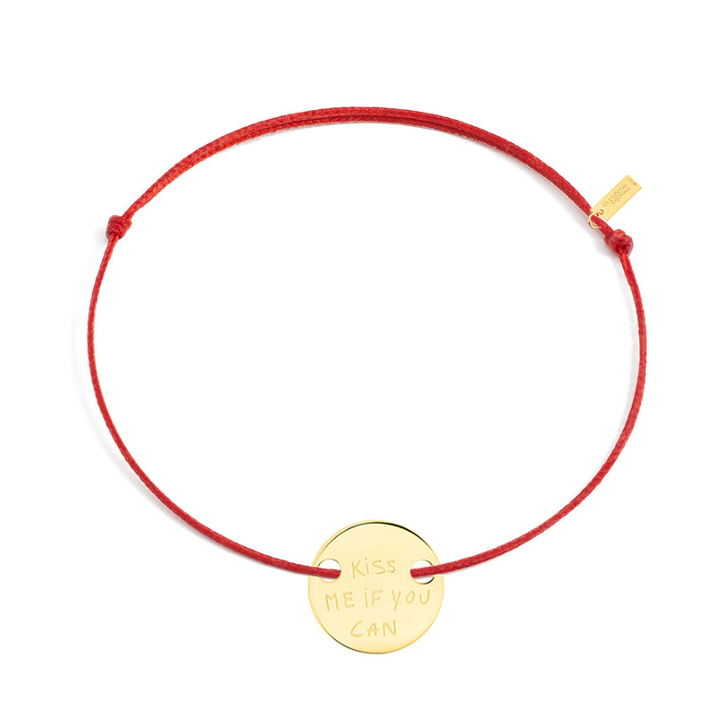 Bracelet "KISS ME IF YOU CAN" - La Môme Bijou - bracelets Gold Plated Silver Gold Plated vermeil
