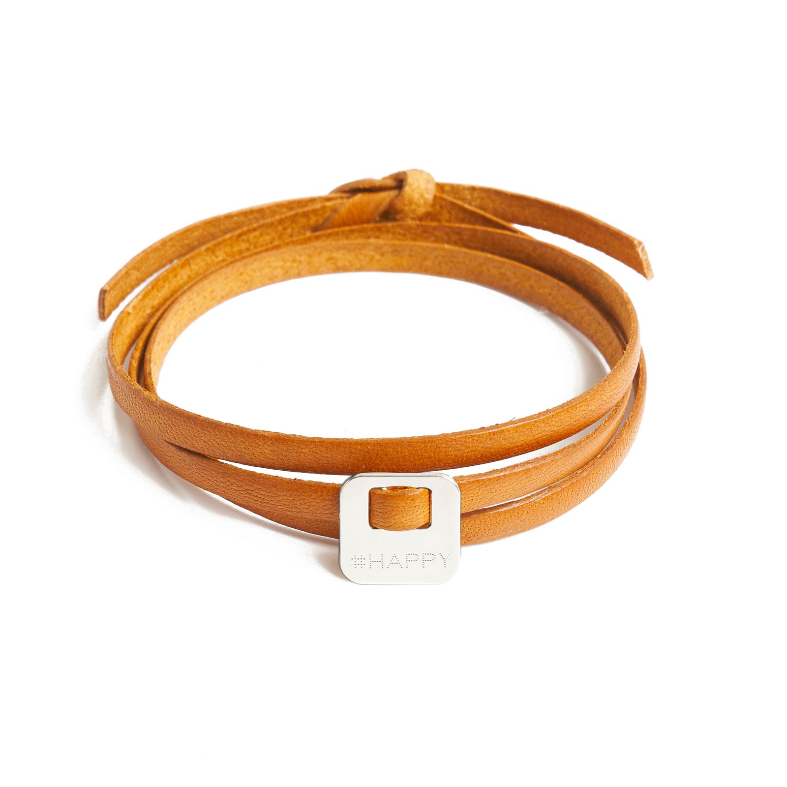 leather bracelet #HAPPY – La Môme Bijou