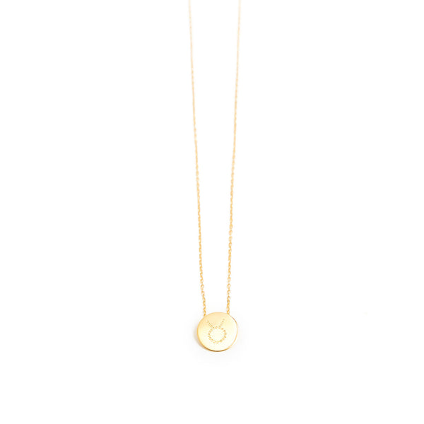Collier en or 18 carats avec 1 médaille personnalisable - La Môme Bijou - 18k gold COLPERSO customify customizable necklace SAINT VALENTIN