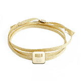 BRACELET "COOL MUM" - MÉDAILLE CARRÉE - La Môme Bijou - argent 925 bracelet FÊTE DES MÈRES Gold Plated plaqué or Silver 925 sizable