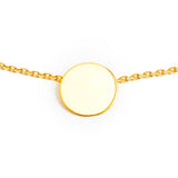 Collier en or 18 carats avec 1 médaille personnalisable - La Môme Bijou - 18k gold COLPERSO customify customizable necklace SAINT VALENTIN