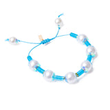 bracelet FLOWER GLITTER avec sequins et 8 perles - La Môme Bijou - OUTLET