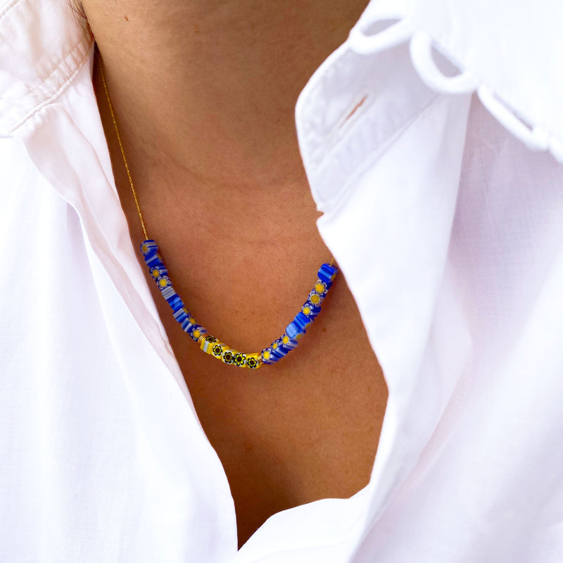 colliers avec perles en verre de MURANO - ÉTÉ 2020 - La Môme Bijou - collier necklaces SOLDE
