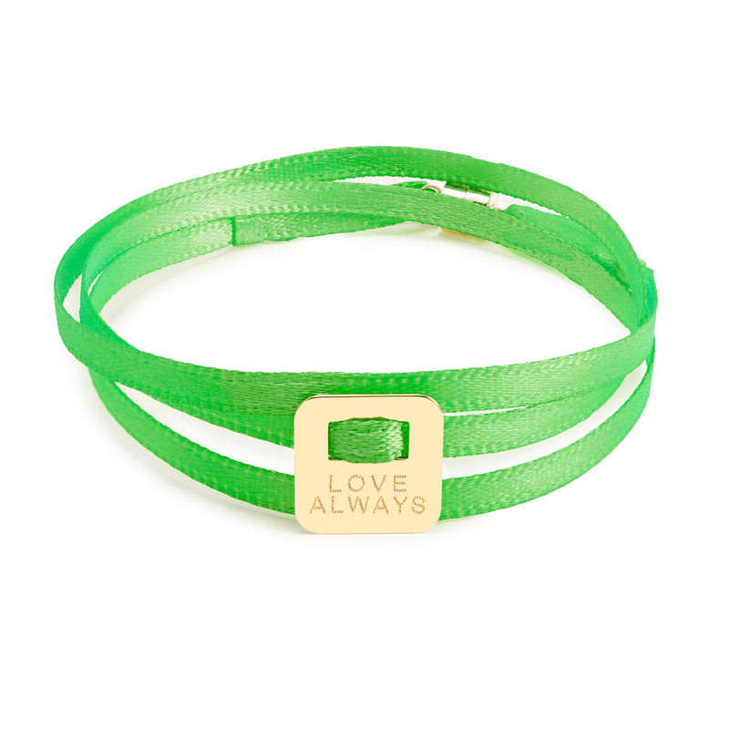 BRACELET INSTAGRIGRI "RUBAN FLUO" - PLAQUÉ OR - La Môme Bijou - bracelet Gold Plated plaqué or SAINT VALENTIN sizable
