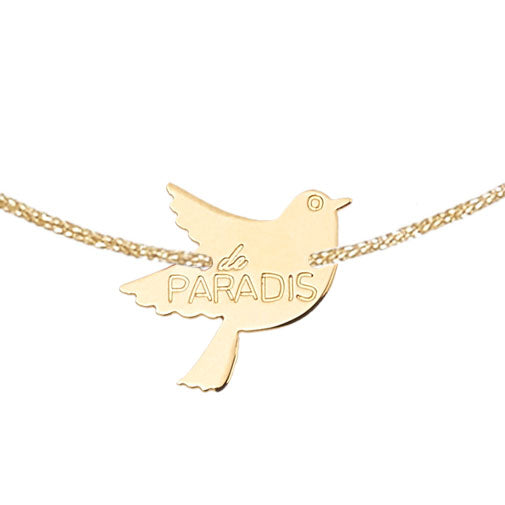 bracelet "oiseau de paradis" - La Môme Bijou - argent 925 bracelet plaqué or plaqué or rose Silver 925 sizable