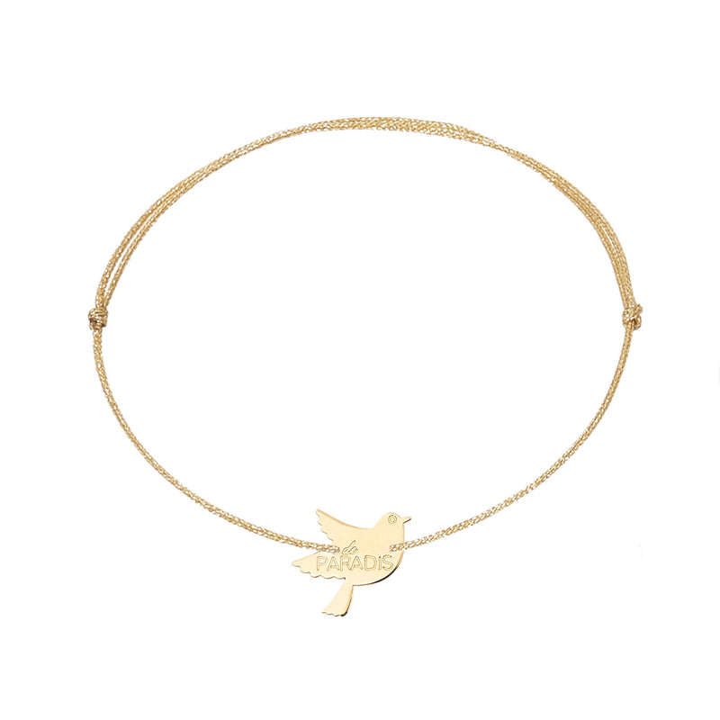 bracelet "oiseau de paradis" - La Môme Bijou - argent 925 bracelet plaqué or plaqué or rose Silver 925 sizable